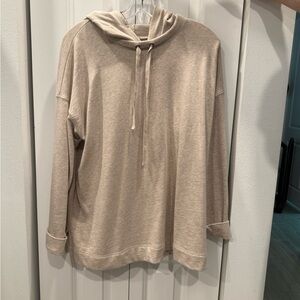 J Jill Cozy Beige Hoodie